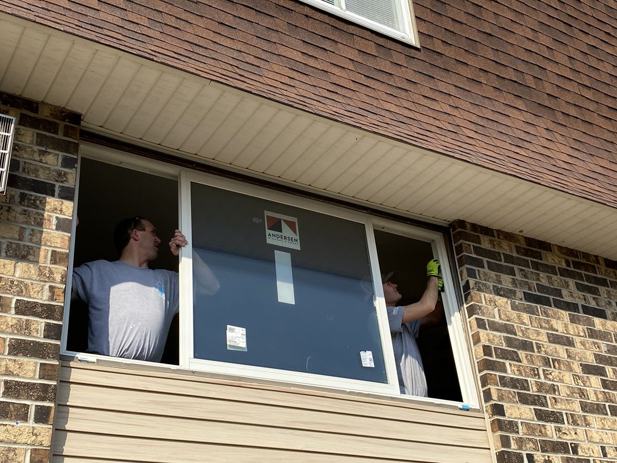 Andersen windows installations for apartment complex in new prague mn